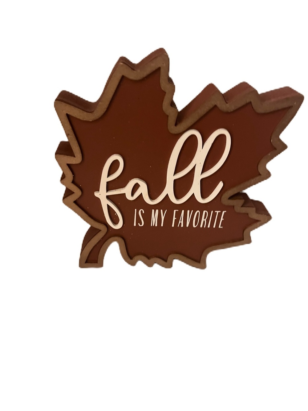 Fall Is My Favorite Brown Leaf Wall Decor